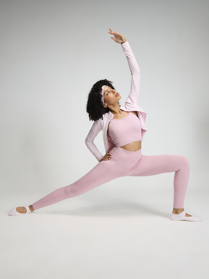 Pink Sky-Rise Leggings