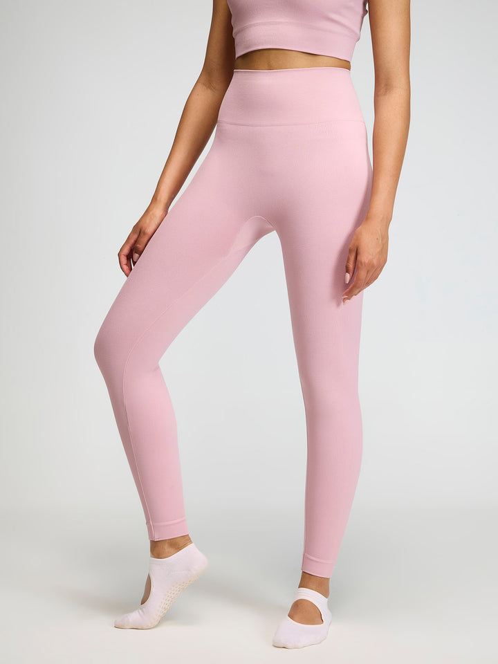 Pink Sky-Rise Leggings