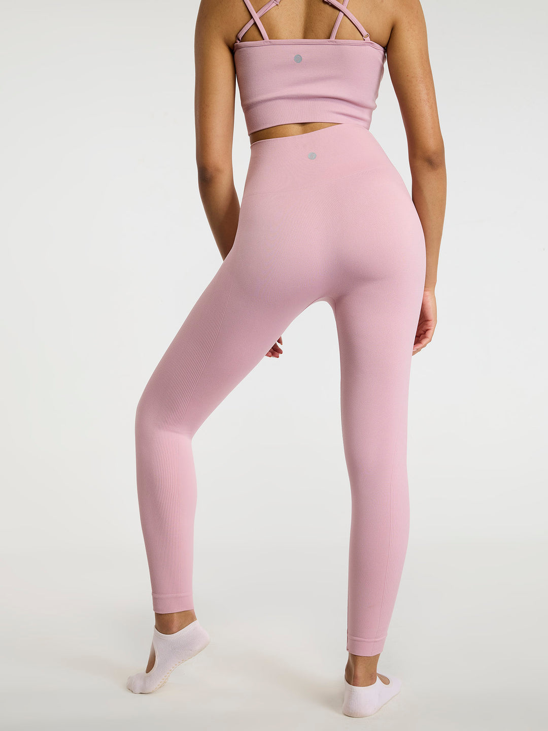 Pink Sky-Rise Leggings