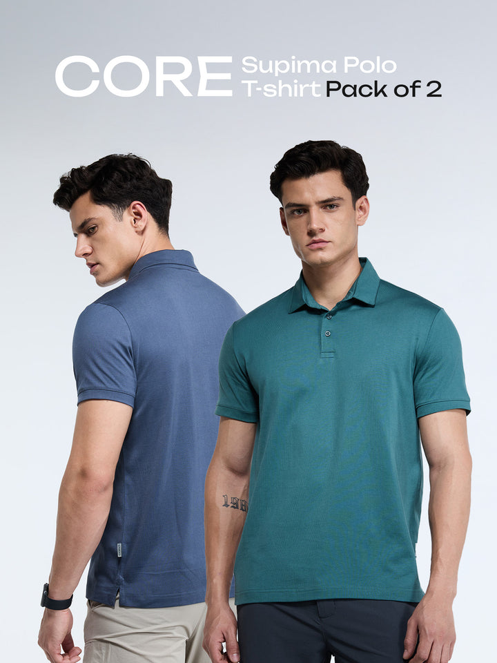 Core Supima Polo T-shirt - Pack of 2