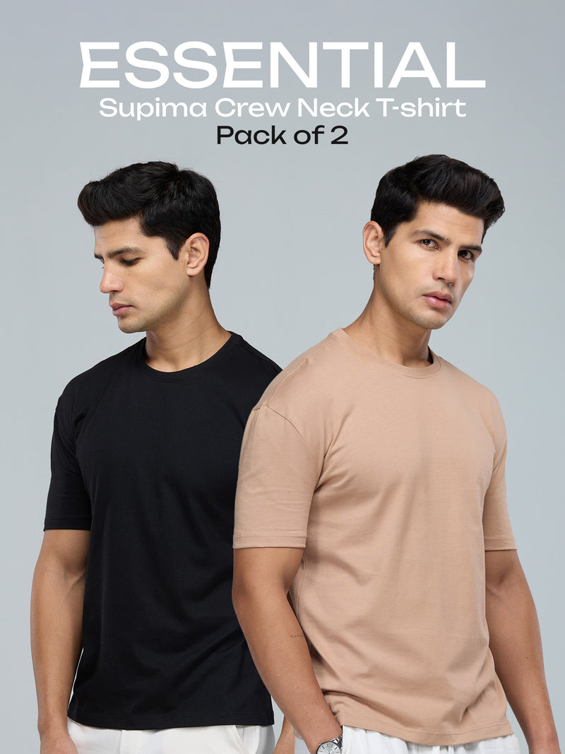 Essential Supima Crew Neck T-shirt - Pack of 2