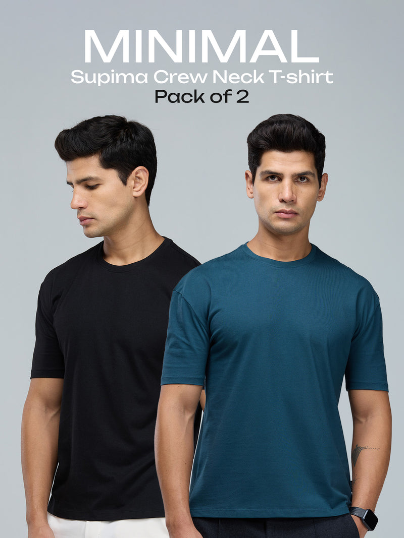 Minimal Supima Crew Neck T-shirt - Pack of 2