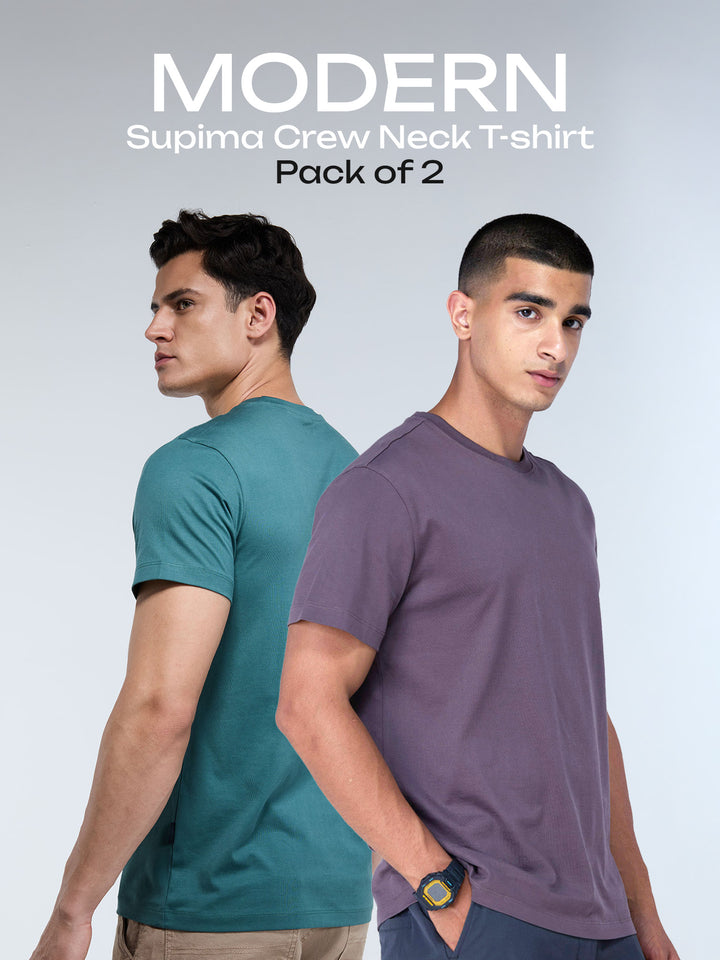Modern Supima Crew Neck T-shirt - Pack of 2
