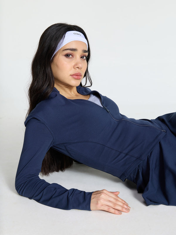 Navy Cotton Recovery Jacket