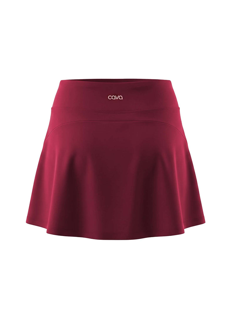 Cherry Ripple Swim Skorts