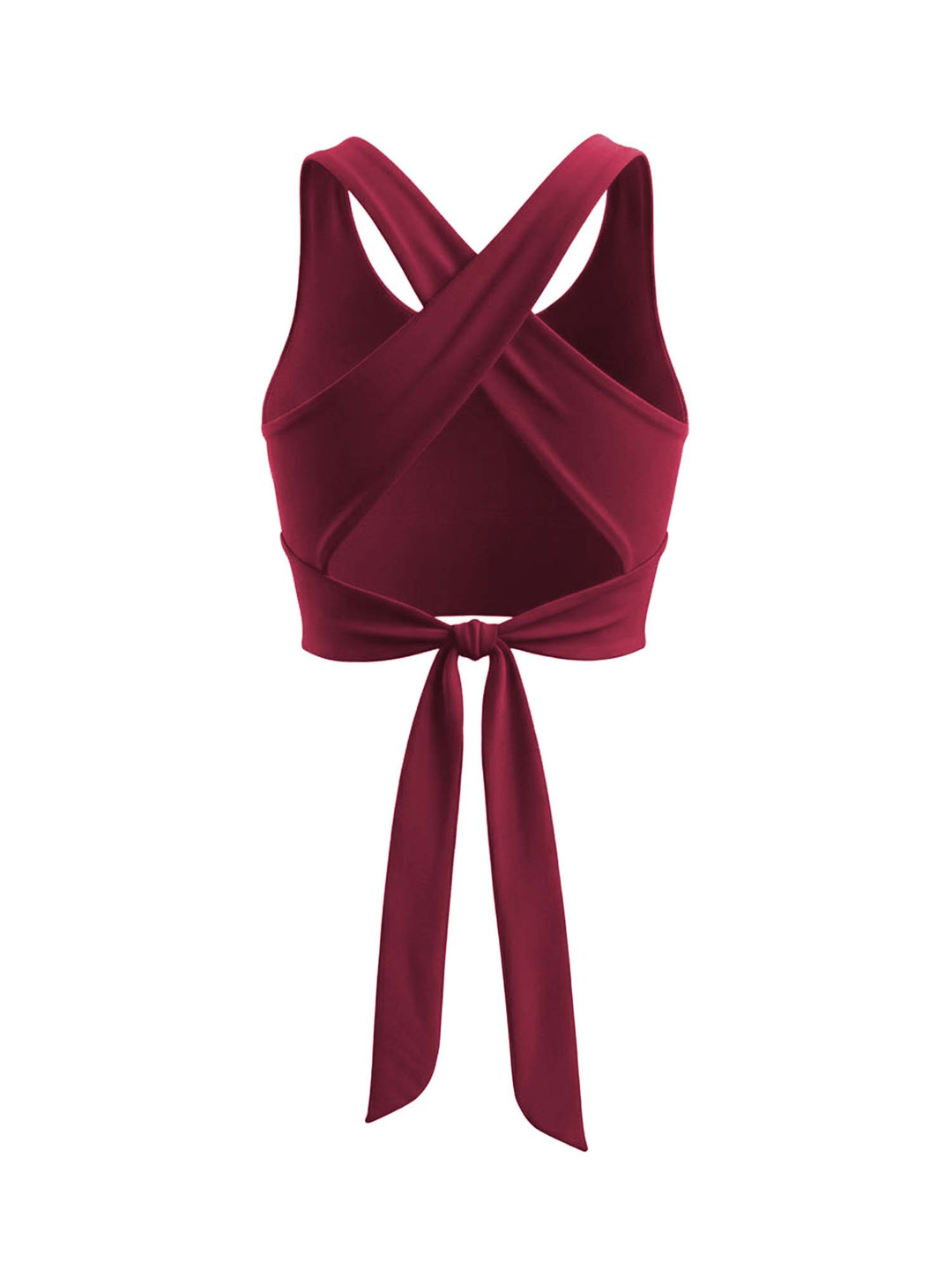 Cherry Tieback Swim Top