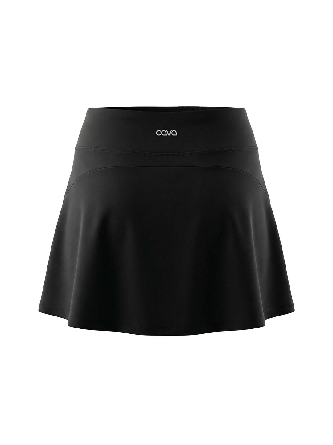 Black Ripple Swim Skorts