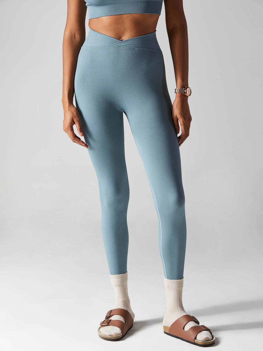 Blue Mid Waist Goldstroms Womens Narrow Bottom Yoga Pant with Zipper Pockets  at Rs 749/piece in Bengaluru