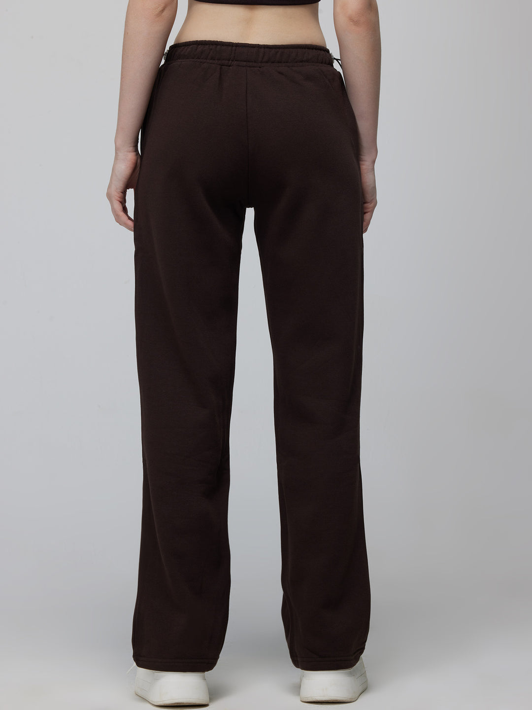 Brown Relaxed Wide Leg Pants