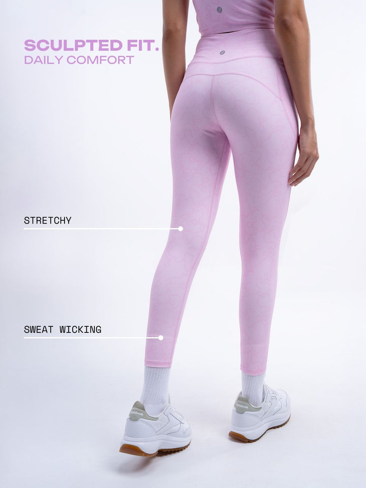 Pink Bow Sculpt Core Leggings