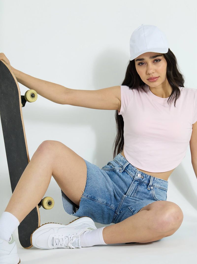 Pink Cotton Baby Tee