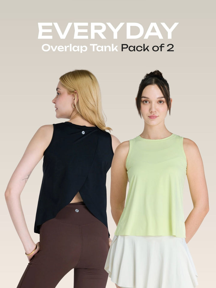 Everyday Overlap Tanks - Pack of 2