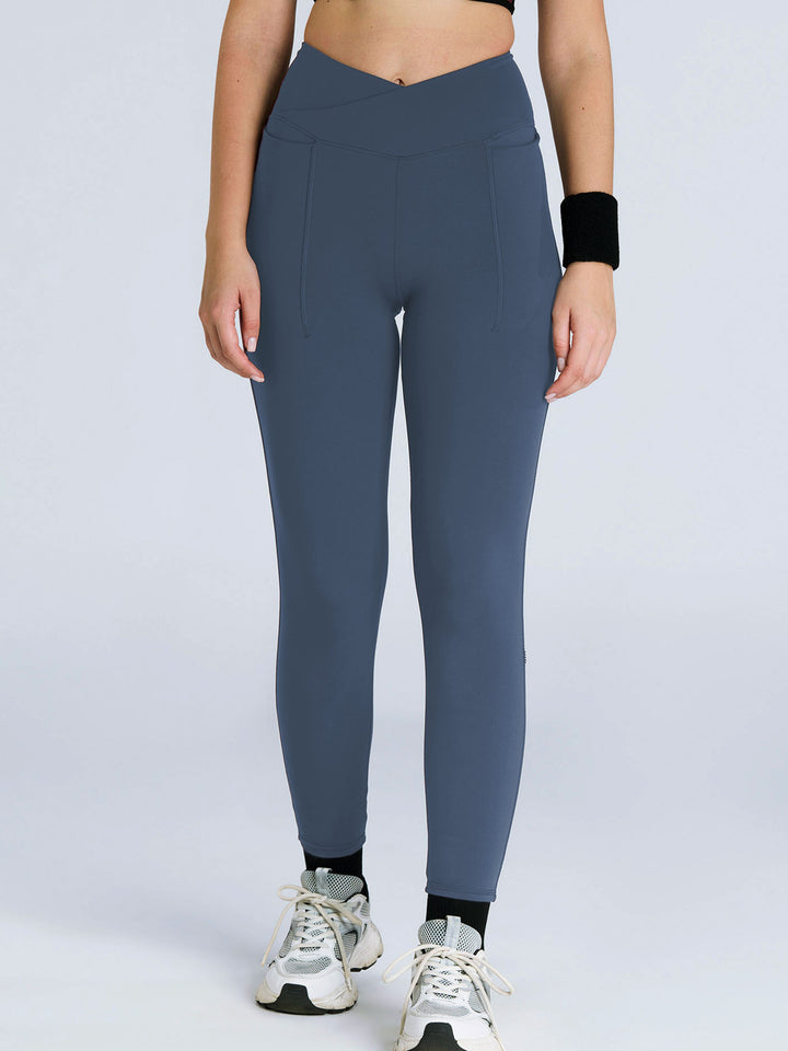 Steel Blue Hourglass Snug Leggings