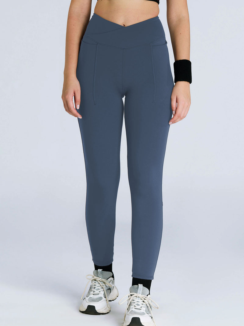 Steel Blue Hourglass Snug Leggings