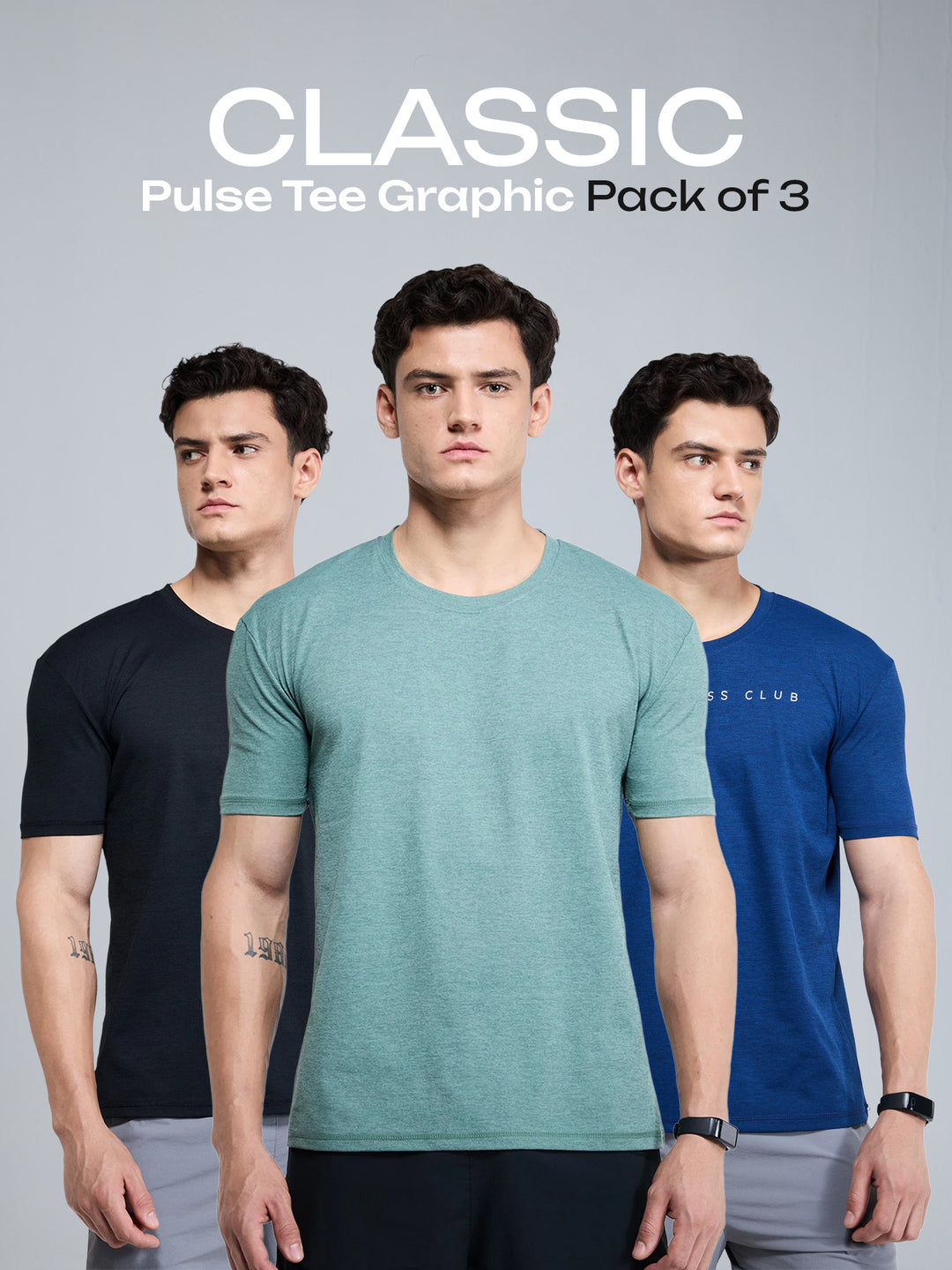 Classic Pulse Tee Graphic - Pack of 3