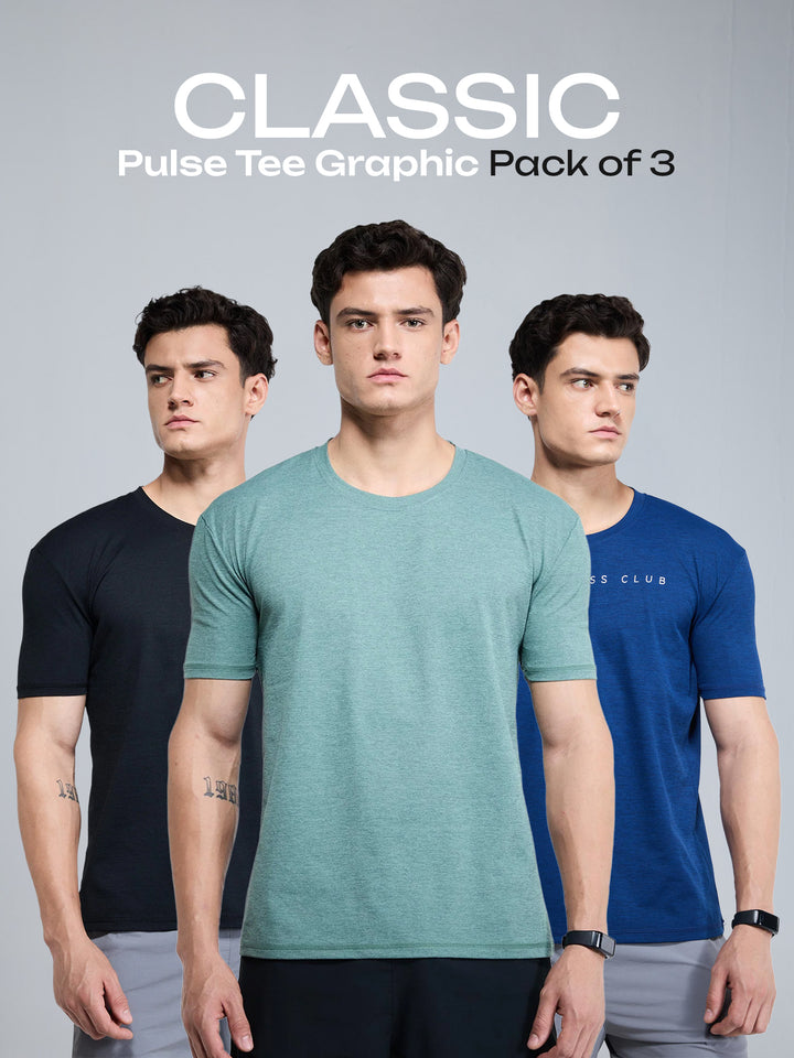 Classic Pulse Tee Graphic - Pack of 3