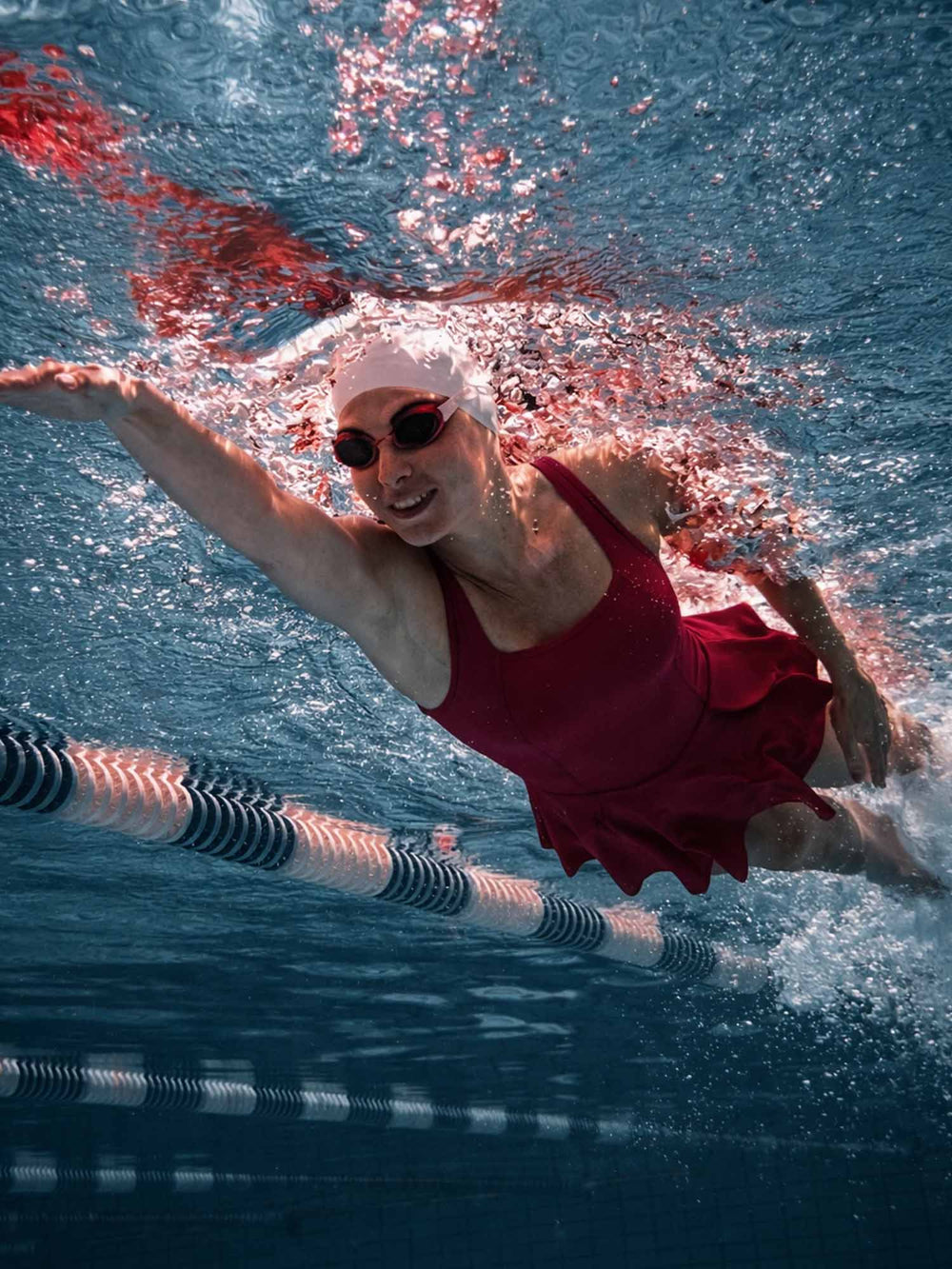 Cherry Swirl Swim Dress
