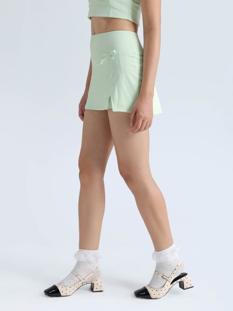 Mint Soft Knot Skorts