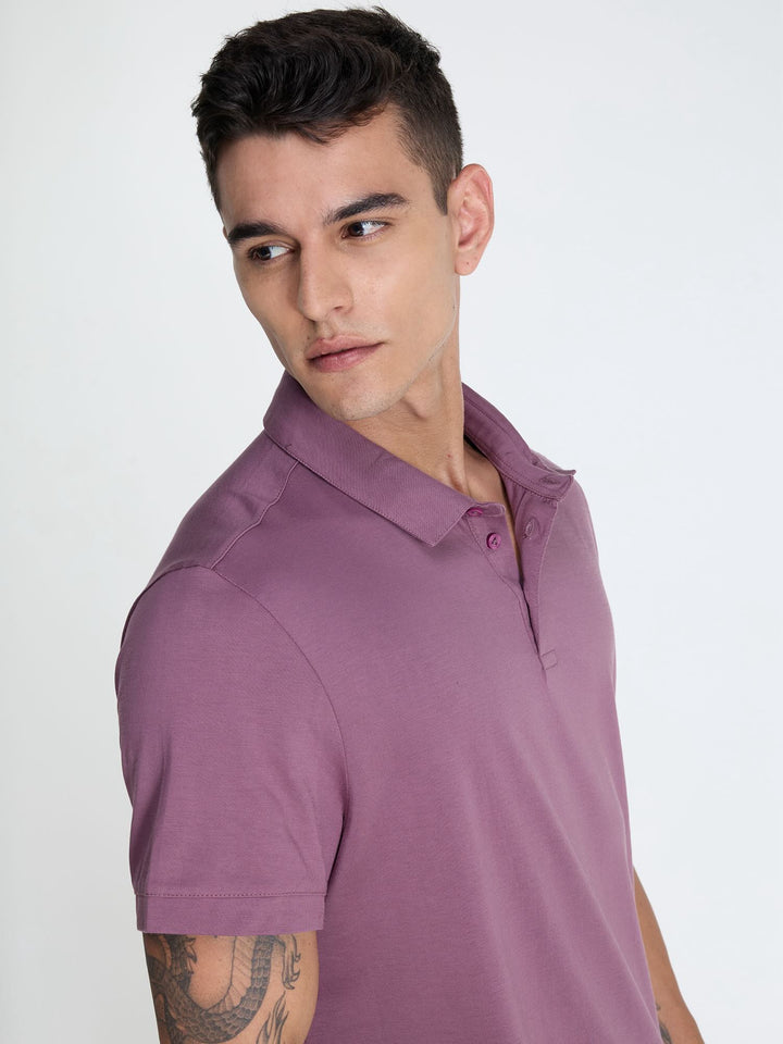Thistle Supima Polo T-shirt - Regular Fit