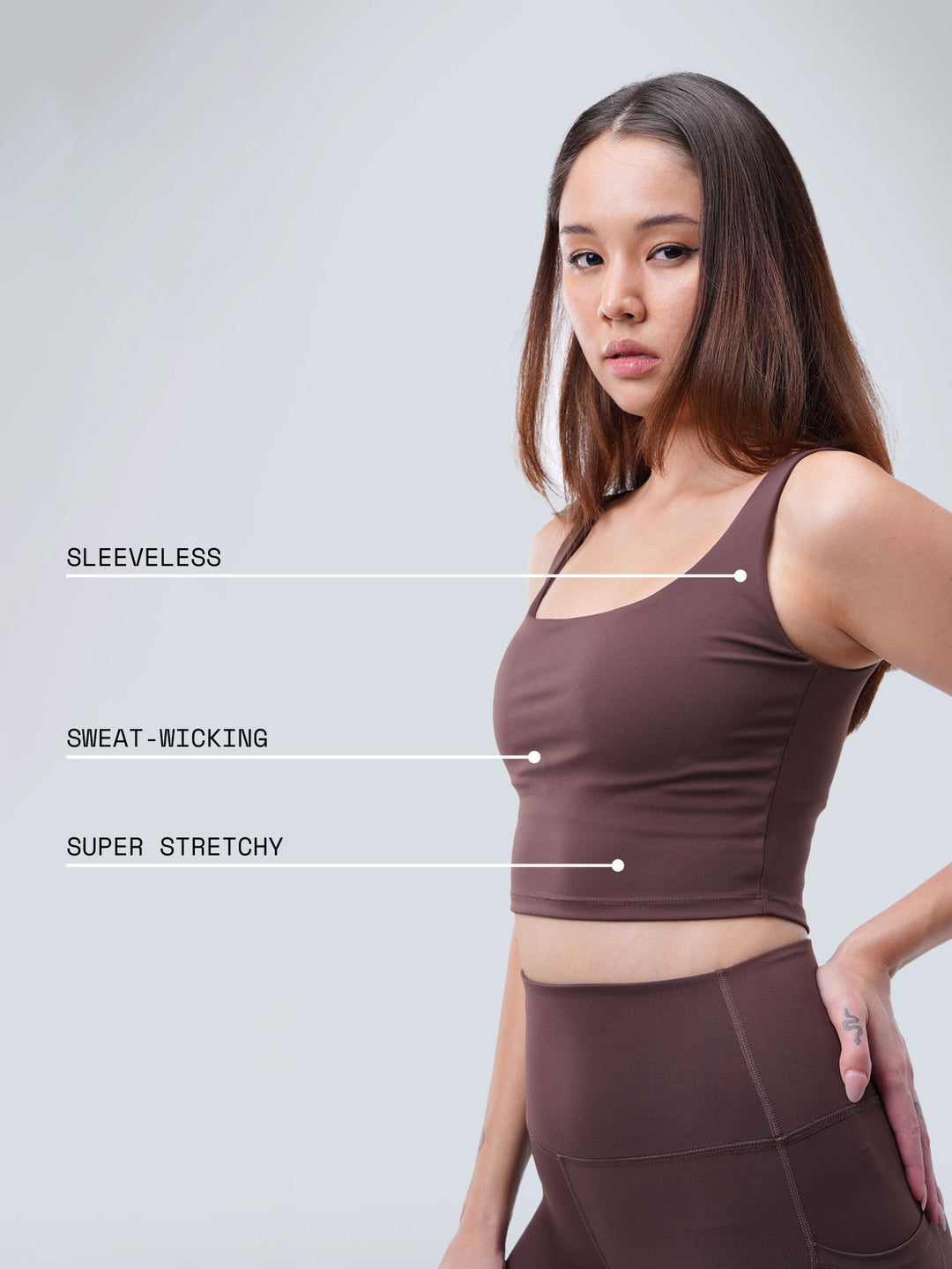 Toasted Aerial Crop Tank