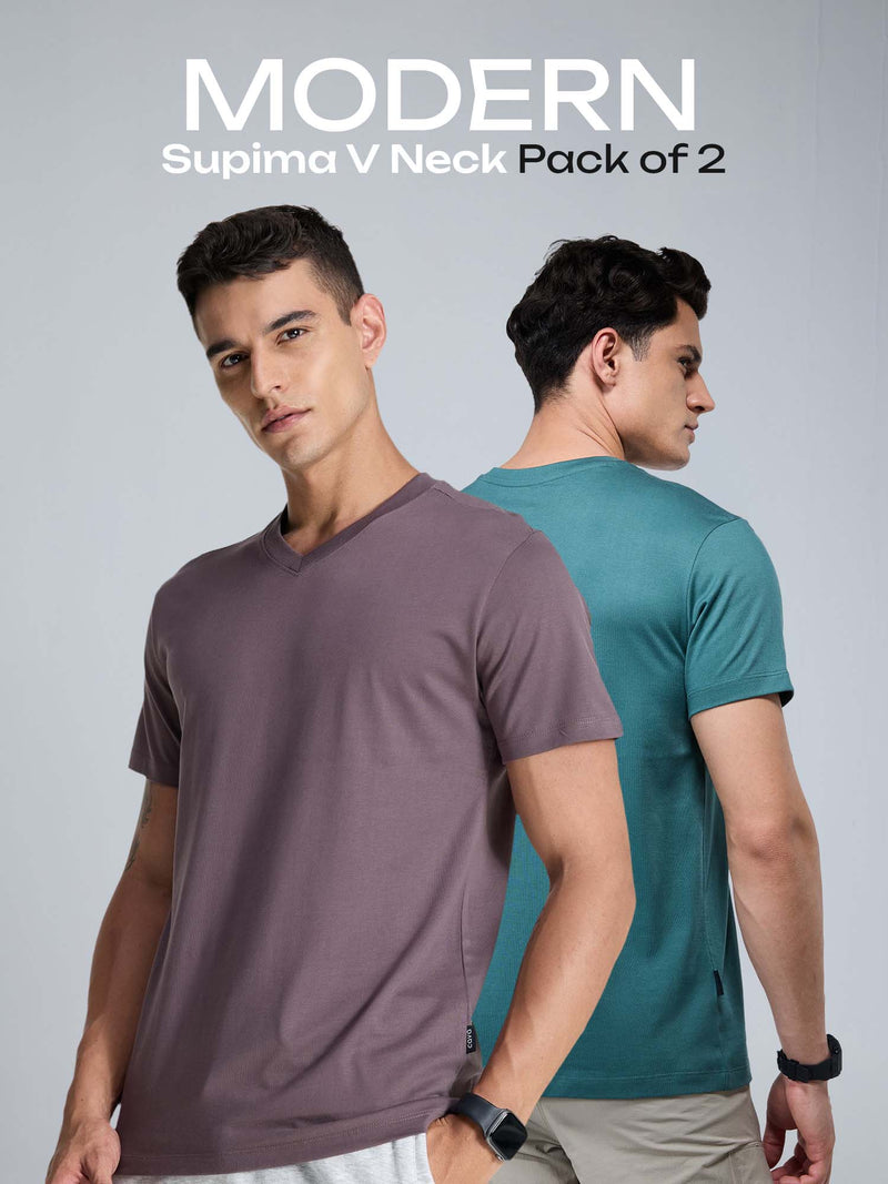 Modern Supima V Neck - Pack of 2