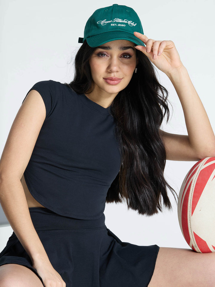 Black Cotton Baby Tee