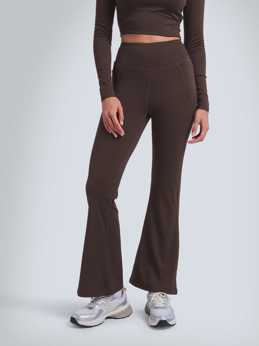 Brown Sculpt Bootcut Leggings