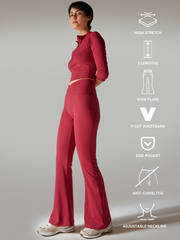 Sienna Red Tall Hourglass Leggings