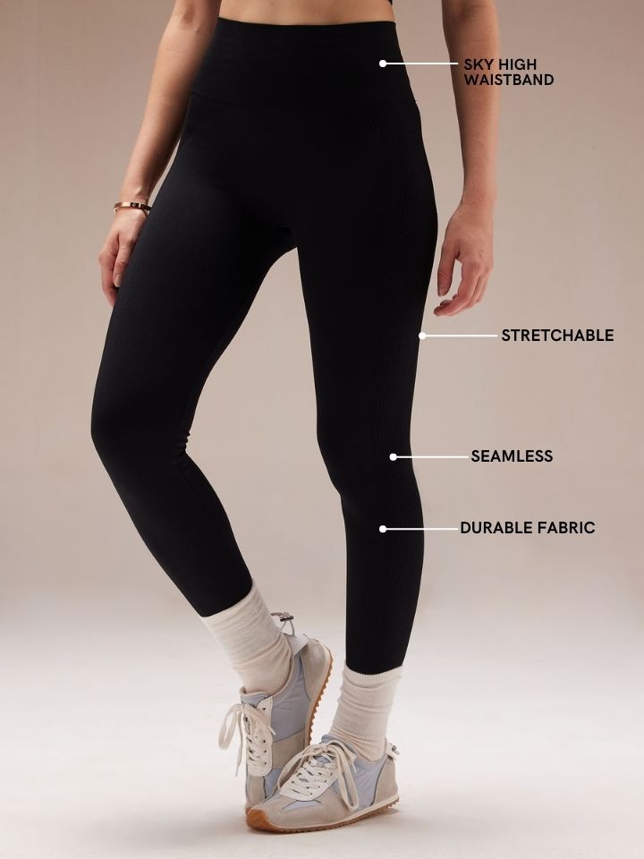 Black Sky-Rise Leggings