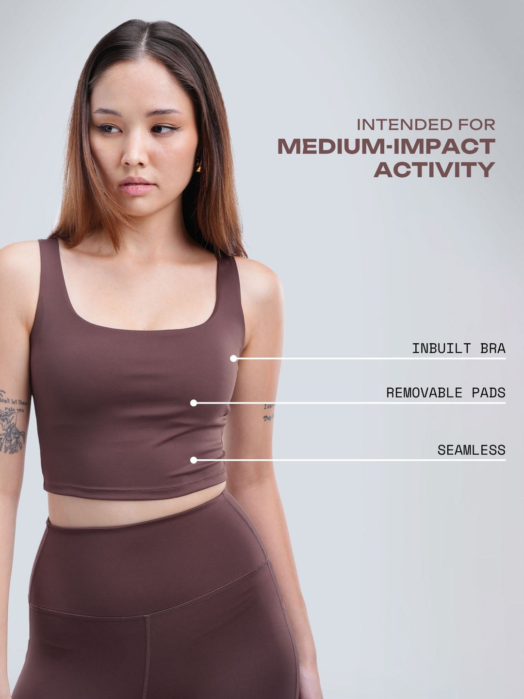 Toasted Aerial Crop Tank