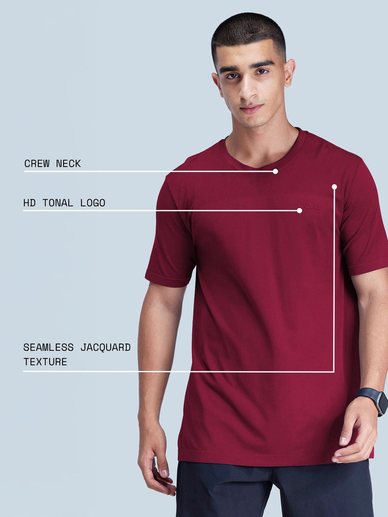 Red Pulse Seamless Tee