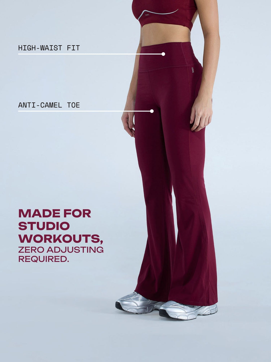 Cherry Contour Flared Leggings