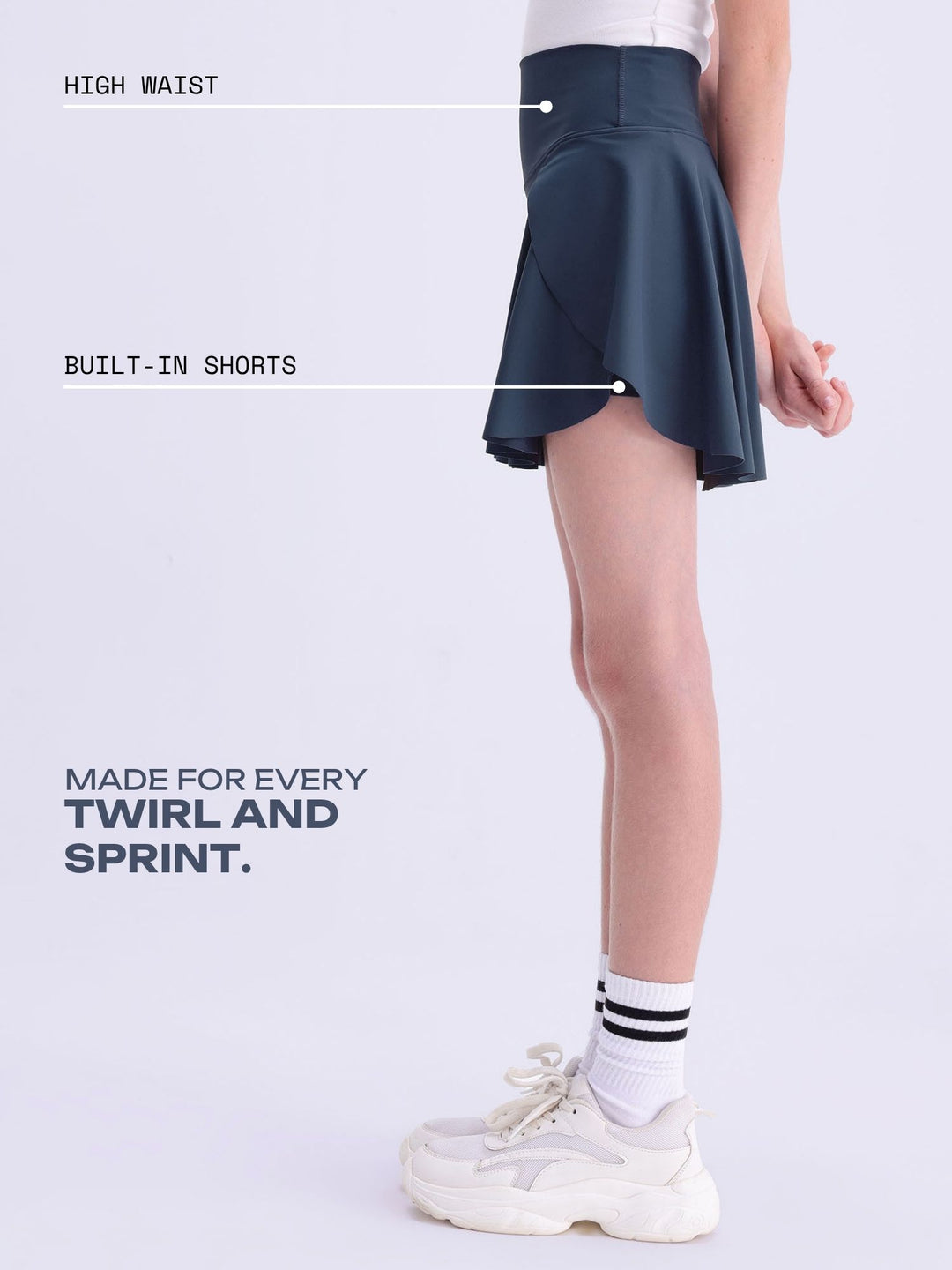 Steel Blue Next Gen Swirl Skorts