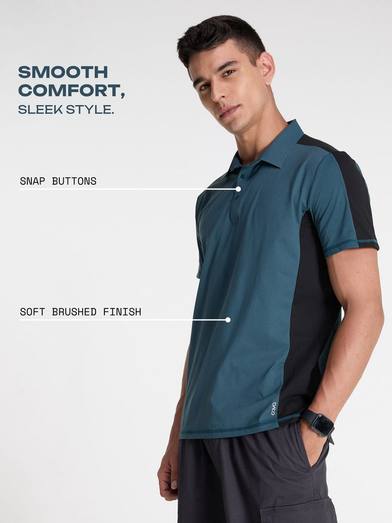 Jade Contrast Bonded Polo