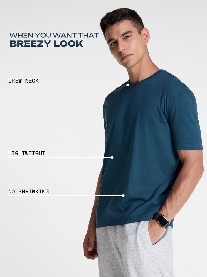 Jade Supima Crew Neck T-shirt - Relaxed Fit