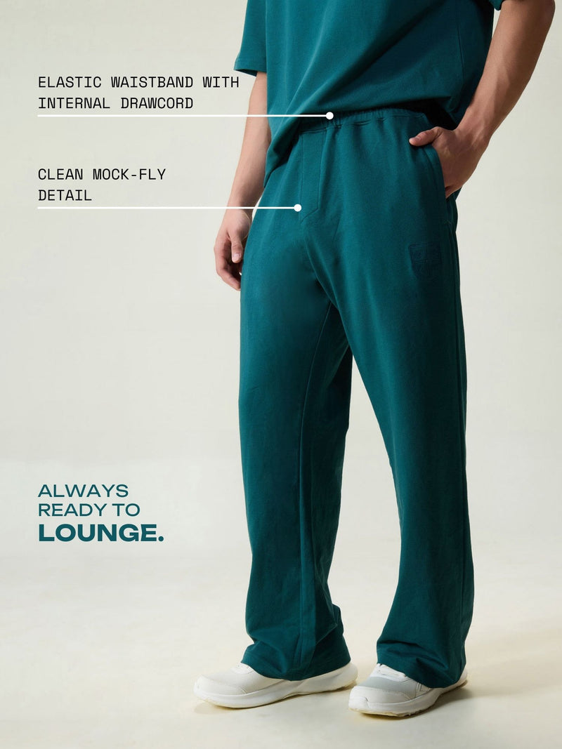 Green Wide Leg Joggers