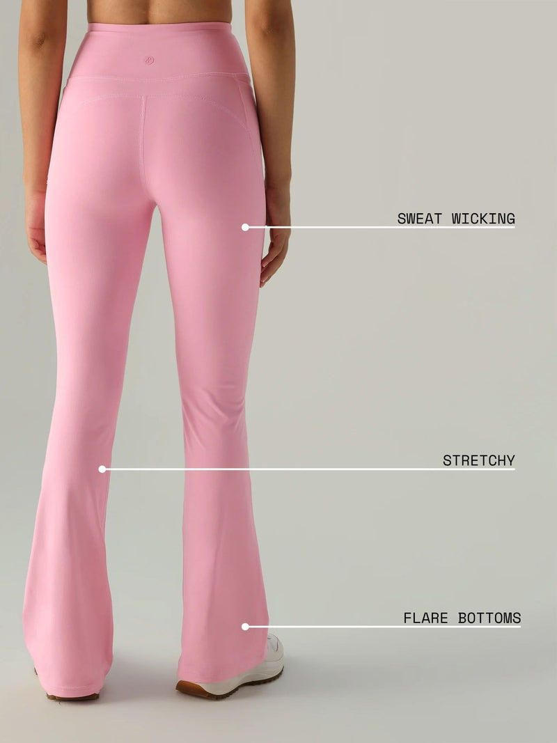 Pink Sculpt Bootcut Leggings