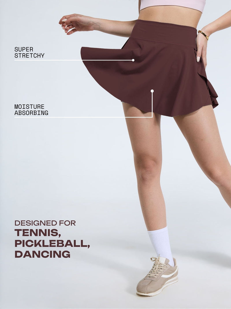 Toasted Swirl Tennis Skorts