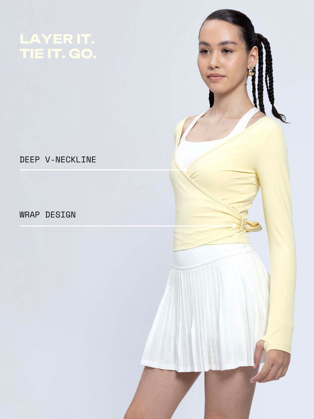 Butter Yellow ADPT™ Wrap Top