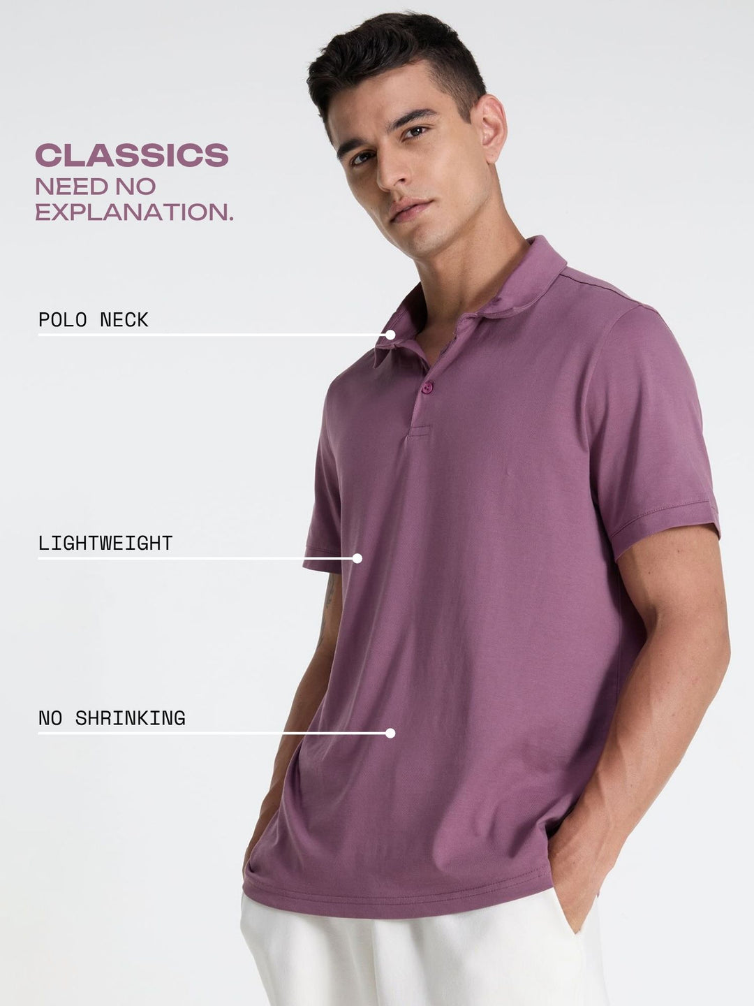 Thistle Supima Polo T-shirt - Regular Fit