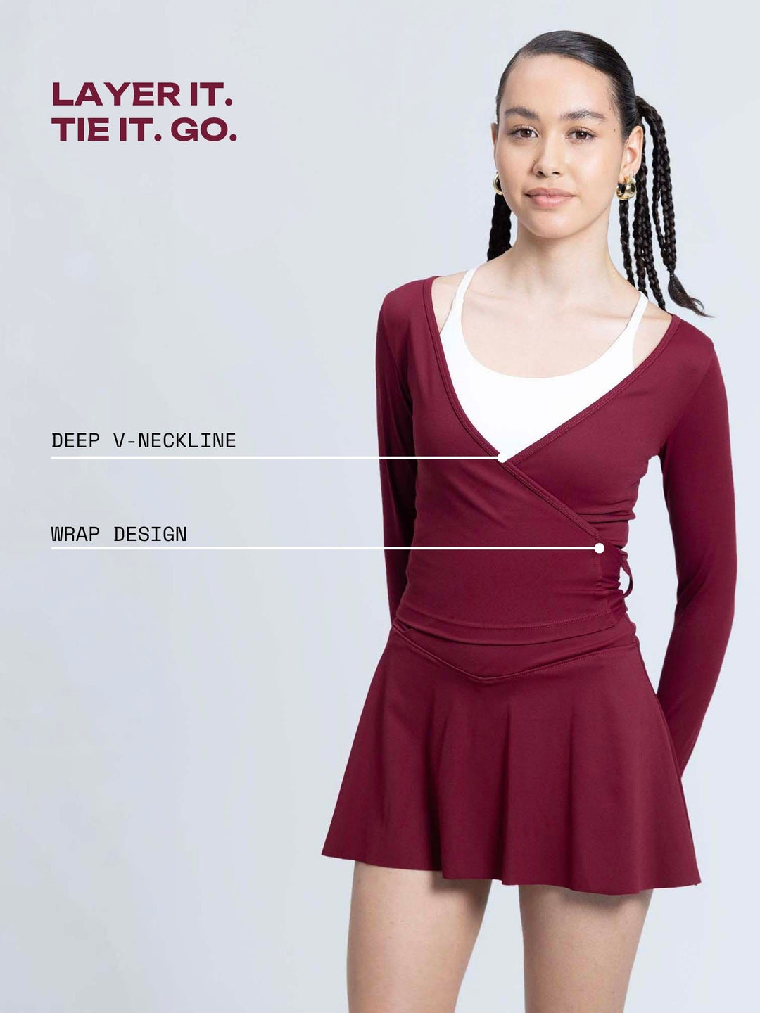 Cherry ADPT™ Wrap Top