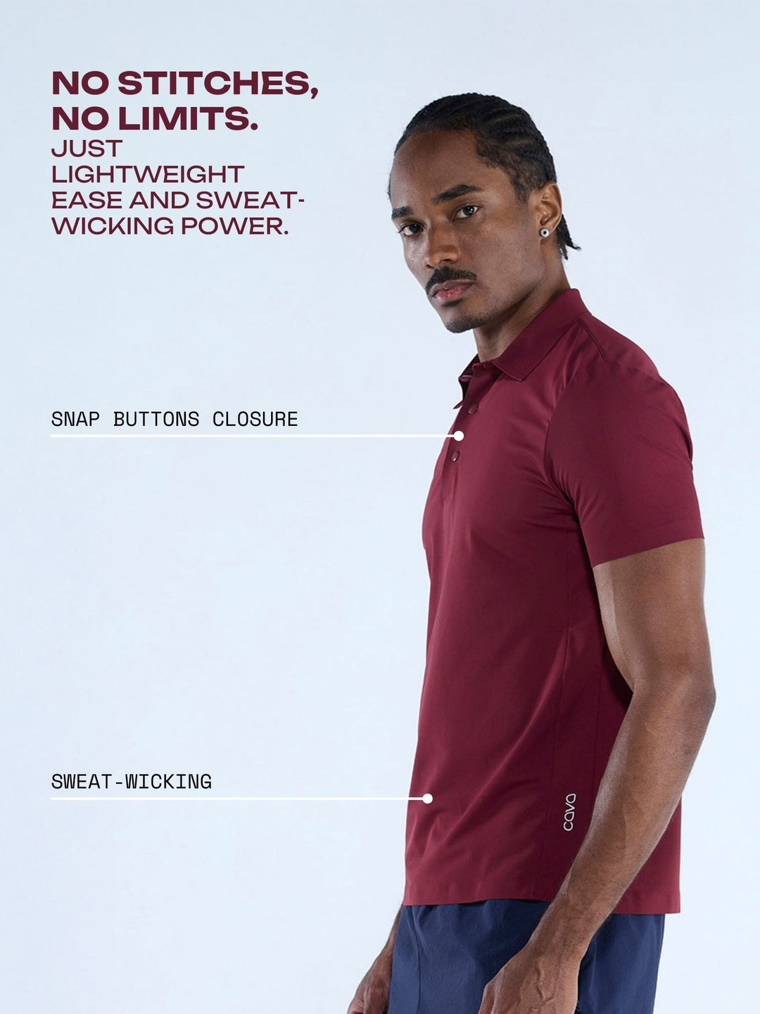 Burgundy Ace Bond Polo
