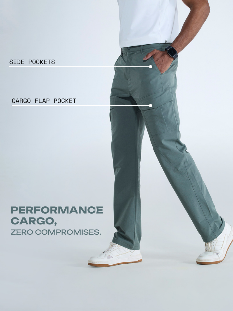 Olive Stride Cargo Pants