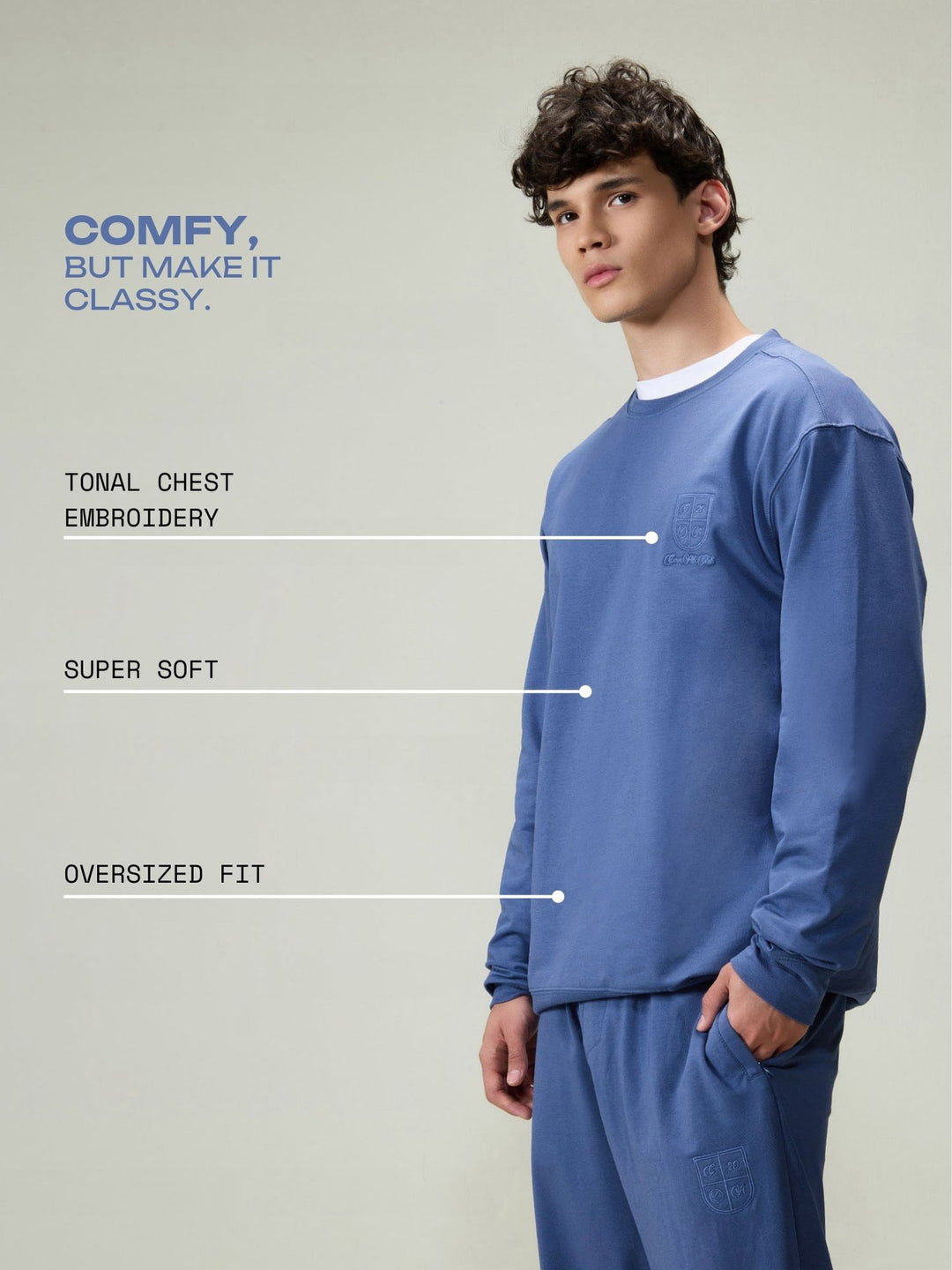 Blue Everywear Sweatshirt