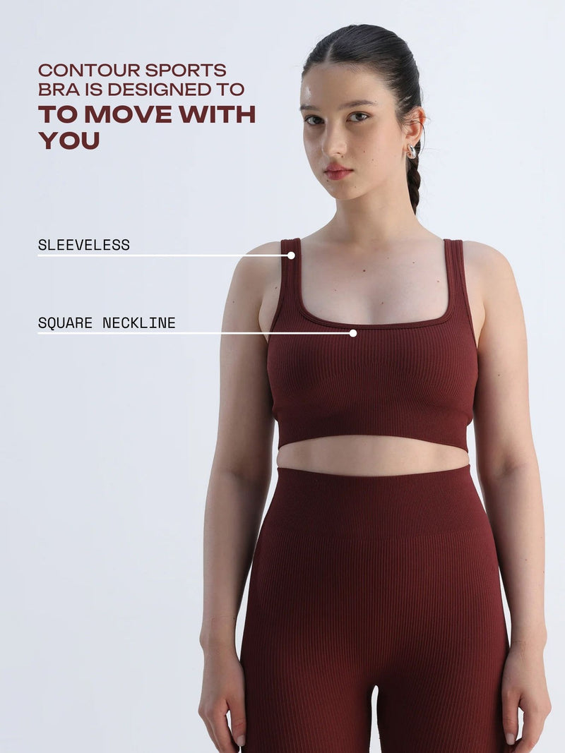 Auburn Contoured Seamless Sports Bra