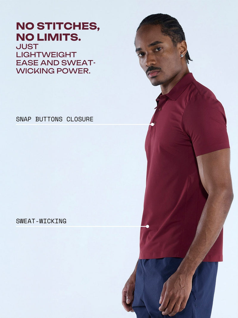 Burgundy Ace Bond Polo
