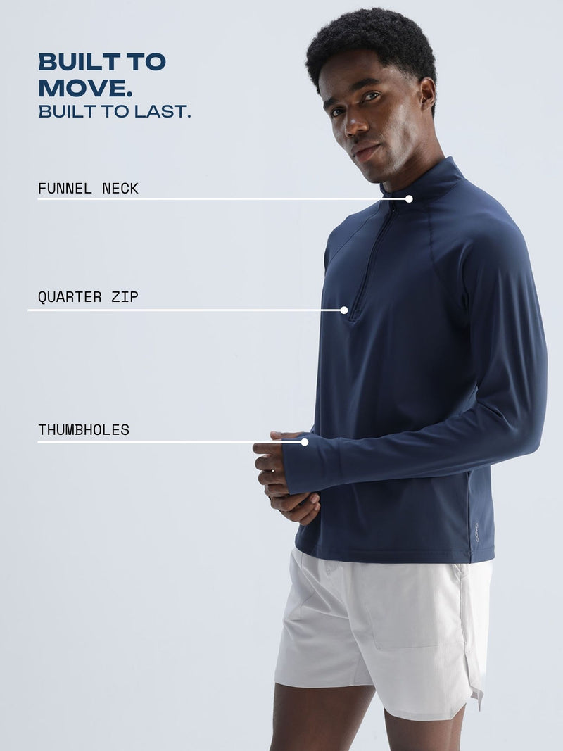 Navy Athletic Quarter-Zip