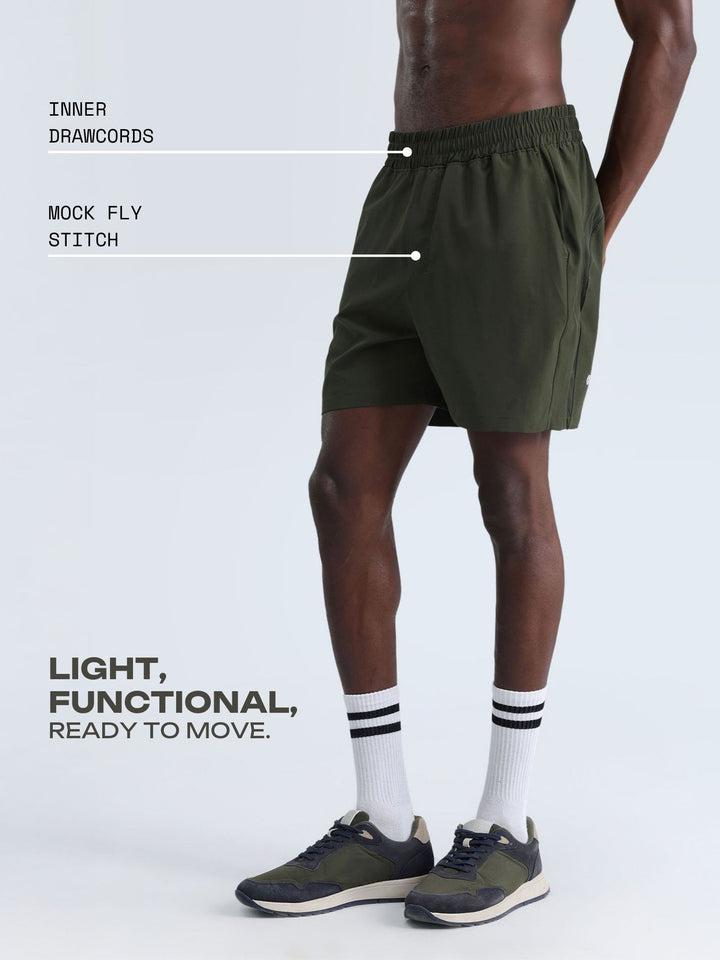 Olive 5" Pacer Shorts