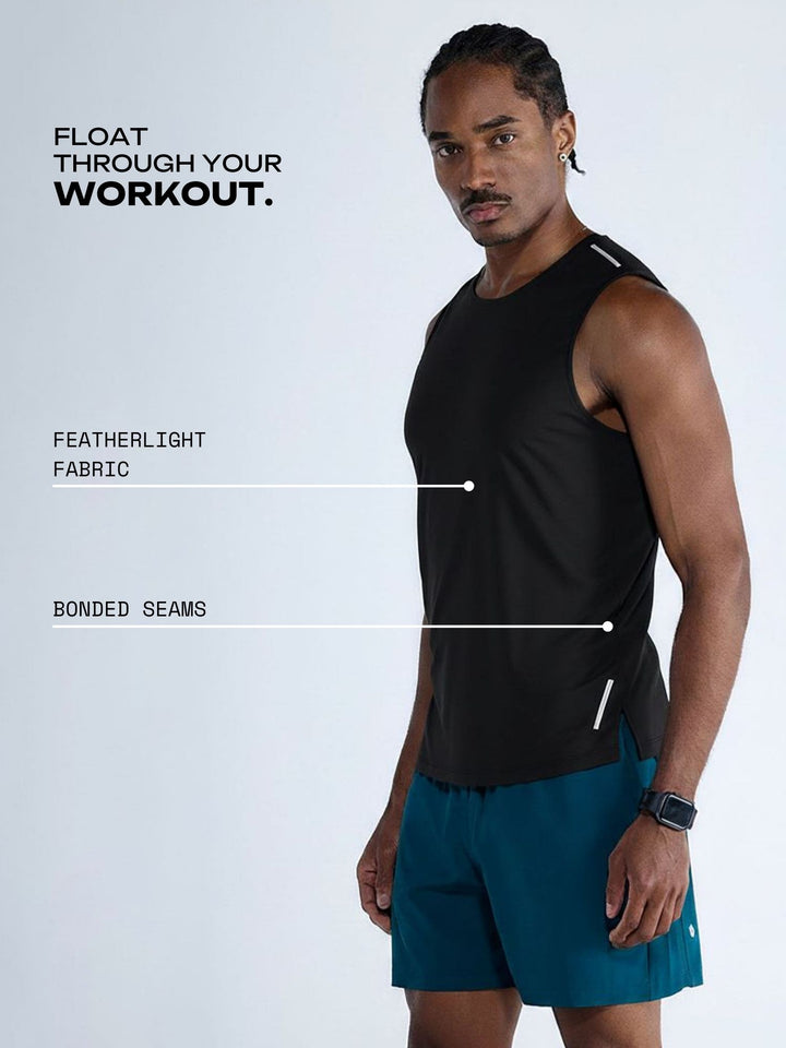 Black Ozone Sleeveless Tank