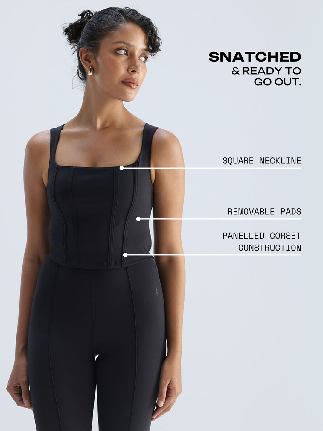 Black Club Corset Top